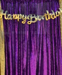 ShinyBeauty Sequin Backdrop Curtain Photo Booth Backdrop 4FTx6FT Purple Glitter Backdrop for Weddings and Events, Wedding Decoration Fabric 23 81mkVGOCO3L