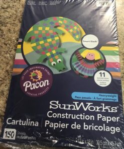 Prang (Formerly SunWorks) Smart-Stack Construction Paper, 11 Assorted Colors, 12" x 18", 150 Sheets 12" x 18" 23 81mlRfGiWVL