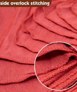 Nabob Wipers Auto Mechanic Shop Towels 100 Pack Shop Rags 100% Cotton Size 14"x14" Commercial Grade (100 Pack, Red) Red 12 81mlnIcFsQL