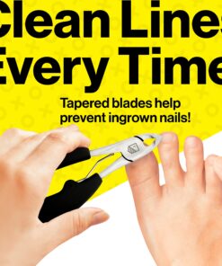 Harperton Podiatrist Toenail Clippers, Heavy-Duty Grooming Tool, Precision Nail Clipper for Thick or Ingrown Toenails, Stainless Steel, Black Toenail Clipper 37 81mlsGDswzL