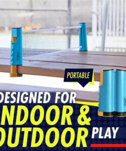 NIBIRU SPORT Ping Pong Paddles Set - Professional Table Tennis Rackets and Balls, Retractable Net with Posts and Storage Case - Pingpong Paddle and Game Table Accessories 11 81mltnJewQL