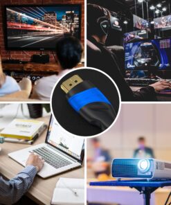 HDMI Cable 4K – 40ft – with A.I.S Shielding – Designed in Germany (Supports All HDMI Devices Like PS5, Xbox, Switch – 4K@60Hz, High Speed HDMI Cord with Ethernet, Black) – by CableDirect 40 ft 15 81mmEaL75L 1