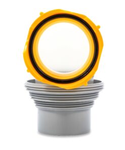 Camco Revolution RV Sewer Hose Bayonet Elbow | Features a Built-In Gasket for an Odor-Tight Connection, a 360-Degree Swivel for Easy Install, and Includes a 4-in-1 Adapter (39471) 4-in-1 Sewer Elbow Standard Packaging 13 81mnvjTbGL