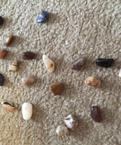 Hypnotic Gems 2 Pounds Brazilian Tumbled Polished Natural Stones Assorted Mix - Medium Size - 1" to 1.5" Avg. #D: Medium 2 Lb Bag 30 81moOXh8beL