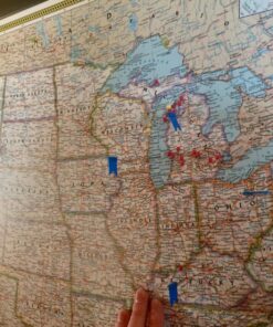 500 Pieces Map Push Pins Map Tacks Plastic Round Head Tacks with Steel Points, 1/8 Inch, 10 Colors 1/ 8 Inch 21 81moZM V2yL