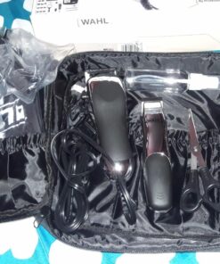 Wahl Clipper Home Barber Kit Electric Corded Clipper and Battery Touch Up Trimmer & Personal Groomer, 30 Piece Kit for Haircutting at Home – Model 79524-3001P 25 81mqQWqULlL