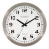 La Crosse Technology WT-3161WH-INT 16 Inch Stainless Steel Atomic Clock-White Dial, 16", Metal Frame 43 81mrQjDNJL
