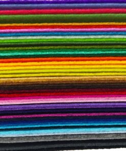 flic-flac 44PCS 8 x 12 inches (20 x 30cm) Assorted Color Felt Fabric Sheets Patchwork Sewing DIY Craft 1mm Thick … (20cm * 30cm, 44pcs) 20cm * 30cm 18 81msM70sAzL