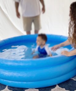 Intex FBA_58446EP Crystal Blue Kids Outdoor Inflatable 66" x 15"Swimming Pool, Blue, 8" 8 81mwDNucbkL