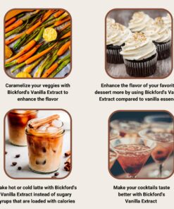 Bickford Flavors 4X Pure Vanilla Extract for Baking, Madagascar Bourbon Vanilla, No Sugar Added Flavoring, Gluten Free, Vanilla Essence Gourmet Baking Ingredients, Vegan Food Flavoring, 1 Gallon 128 Fl Oz (Pack of 1) 10 81mwyUYSJ4L