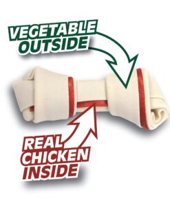 SmartBones Mini Dog Chews, Rawhide Free Chews For Dogs, Made With Real Chicken and Vegetables, 24 Count Mini Chews 24 81mxsJRBMwL