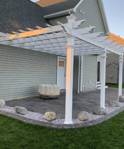 vita Valencia 12' x 16' Attached Vinyl Pergola 29 81mzH4u2eyL