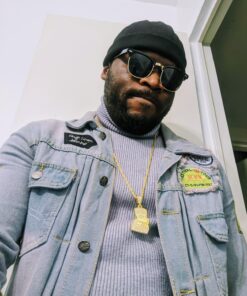 putouzip Bart Chain Necklace 18K Gold Plated Fully Iced Out Stainless Steel Pendant For Men Boys Gift 35 81n PoTlzIL