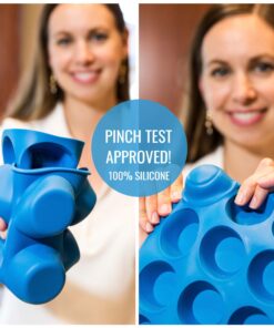 Silicone Muffin Pan & Mini Cupcake Baking Set (12 & 24 Cup) - Non Stick Mini Muffin Tin - BPA Free & Dishwasher Safe Silicon Bakeware Pans/Tins - Rubber Trays & Molds - Free Recipe eBook & Muffin Cups 12 & 24 Cup Set 28 81n0D5KjML