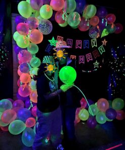 Novelty Place Neon Animal Print Plastic Party Hats, Fedora with Gangster Mafia Style, UV Blacklight Glow Party Stars Rave Hats for Kids and Teens in Birthday, Concerts, Music Party(Pack of 12) 24 81n0nU9B7RL