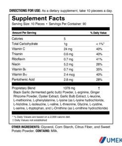 Umeken Black Garlic EX - Fermented Concentrate with Vitamin B, Allicin, Amino Acids, Pack of 2, 6 Month Supply, (6.4oz) (180g) 6.4 Ounce (Pack of 2) 13 81n5AGHd2jL