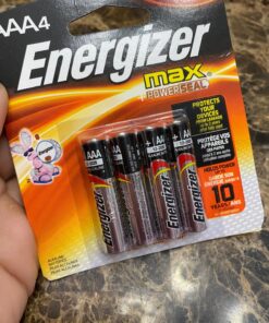 Energizer AAA Batteries, Max Triple A Alkaline, 4 Count 4 Count (Pack of 1) 9 81n5Iyoo1hL