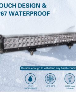 Senlips Light Bar 22" 144W Led Light Bar Spot Flood Combo Waterproof, Off Road Led Bar Led Driving Lights ATV Trucks Jeeps Lamp with Mounting Bracket for Boat Car Vehicle Accessories 18 81n81vyGMnL