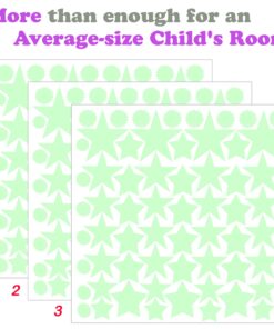 Glow in The Dark Stars for Ceiling or Wall Stickers - Glowing Wall Decals Stickers Room Decor Kit - Galaxy Glow Star Set and Solar System Decal for Kids Bedroom Decoration 26 81n82W2ybfL