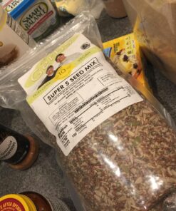 GERBS Super 5 Seed Snack Mix 2 LBS. Premium Grade | Top 14 Food Allergy Free | Resealable Bulk Bag | Made in USA | Raw Pumpkin Sunflower Chia Hemp Flax Seed Trail Mix | Gluten Peanut Tree Nut Free 5 Seed Mix 2 Pound (Pack of 1) 23 81nAQzfvcOL