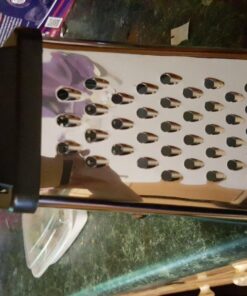 Oliver & Kline Boxed Grater, Stainless Steel Box Surface Glide Technology & Vegetable Slicer Grater with Container for Storage Space A+ Kitchen Gift-4 Sided for Vegetables, Fruit 53 81nCj3cCc0L