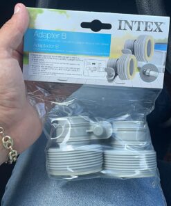 INTEX 1.25" to 1.5" Type B Hose Adapters for Pumps & Saltwater System | Set of 2 26 81nCuH4K8RL