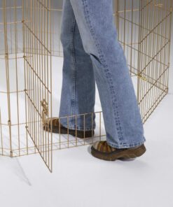 MidWest Homes for Pets Foldable Metal Dog Exercise Pen / Pet Playpen, Gold zinc w/ door, 24'W x 30'H, 1-Year Manufacturer's Warranty 30" H 29 81nDjsv6LIL