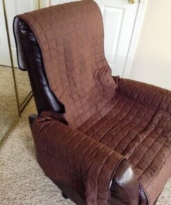 Innovative Textile Solutions, Microfiber Furniture Protector Recliner Wing Chair, Perfect Chair Protection, Comfortable Easy Stretch Fabric, Protect Against Spills and Stains (Chocolate) Chocolate 13 81nFiQZvI1L