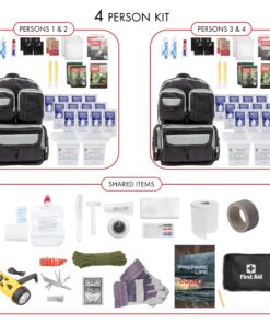Alternative view of Emergency Zone - Urban Survival Bug-Out Bag - 72-Hour Emergency Kit - 4 Person