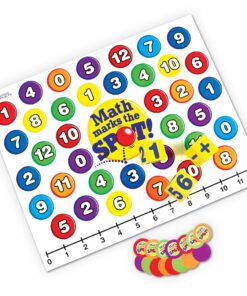 Learning Resources Math Marks The Spot Floor Game, Homeschool, Number Recognition, Addition & Subtraction, Ages 5+ 8 81nHIFMGH7L
