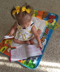 Kids Toys Water Doodle Mat: Dinosaur Painting Coloring Pad for Toddlers 1-3 - Aqua Magic Drawing Board for 2 3 4 Year Old Toddler Arts and Crafts Christmas Birthday Gifts for Girls Boys Age 2-4 3-5 57 81nHclHnrRL