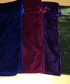 Paper Mart Tarot Rune Bag Bundle of 4: Moss Green, Navy Blue, Purple, Wine 6" x 9" 40 81nJ5qf1tVL