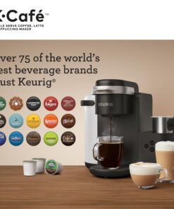 Keurig K-Cafe Single Serve K-Cup Coffee, Latte and Cappuccino Maker, Dark Charcoal 47 81nJUoYgzL