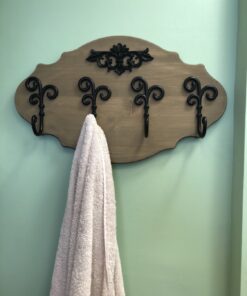 Franklin Brass CURL5PK-FB-R Curlique 5-3/5 in. Single Wall Hooks in Matte Black (5-Pack) 5 Pack 24 81nKyvL5BrL 1