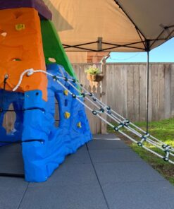 Safe Kidz Cargo Climbing Net, 100% Polyester Rope Ladder, 96" L x 30" W + Drill Bit & Instructions Regular 37 81nLn5zUzWL