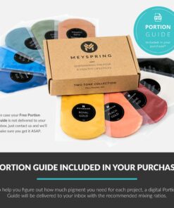 MEYSPRING Two Tone Collection - Mica Powder for Epoxy Resin - New Generation of Epoxy Resin Color Pigment - 100% Mineral, Skin-Safe, and Inert Pigment Powder for Epoxy Resin (Pigment Powder Set 100g) 30 81nMKHKM3mL