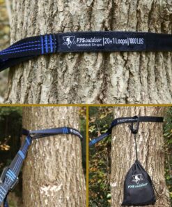 XL Hammock Tree Straps, 40 Loops&20ft Long Combined, 2000 LBS Heavy Duty, Lightweight, Easy Setup, Fits All Hammocks (Blue, 20+1) Blue, 20+1 21 81nP1rsxL