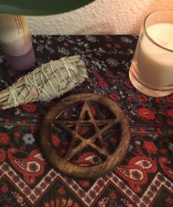AzureGreen Pentagram Altar Tile 4" (Brown) (Brown) (Black) (Brown) 26 81nPDU7wPvL