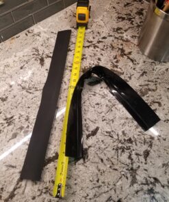 Capparis Kitchen Silicone Stove Counter Gap Cover, Easy Clean Heat Resistant Wide & Long Gap Filler, Seals Spills Between Counter, Stovetop, Oven, Washer & Dryer, Set of 2 (21 Inches, Black) 21 Inches 71 81nR NAaXUL