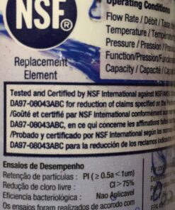 SAMSUNG Genuine Filter for Refrigerator Water and Ice, Carbon Block Filtration for Clean, Clear Drinking Water, 6-Month Life, HAF-CIN/EXP, 1 Pack 77 81nRU84UacL