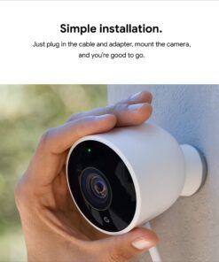 Google Nest Cam Outdoor 2-Pack - 1st Generation - Weatherproof Outdoor Camera - Surveillance Camera with Night Vision - Control with Your Phone 48 81nRn612RL