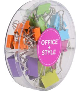 Office Style Colored Binder Clips, Assorted Size, 26 Pieces, Small 9 81nTVaQrbGL