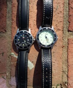 Hadley-Roma MS-906 Men's Genuine Leather Watch Band Black 22mm 17 81nTW8oMYWL