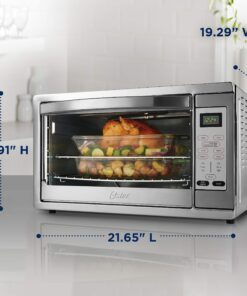Oster Toaster Oven, 7-in-1 Countertop Toaster Oven, 10.5" x 13" Fits 2 Large Pizzas, Stainless Steel Convection Oven 27 81nTragazlL