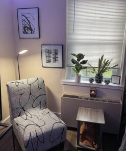 Furinno Simplistic Set of 2 End Table, French Oak Grey/Grey French Oak/Grey 2-Pack, Plastic Pole 15.6 x 15.6 44 81nTuayN7ML