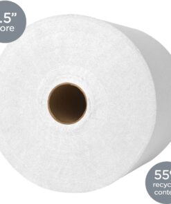 Kleenex Hard Roll Paper Towels (01080) with Premium Absorbency Pockets, 1.5" Core, White, 425'/Roll, 12 Rolls/Case, 5,100'/Case 12 Count (Pack of 1) 15 81nUGRZwPfL