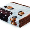 Snuggle Puppy Blanket for Pets - Extra Soft and Long Lasting - Blue Pattern