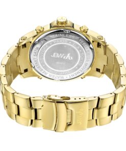 JBW Men's Luxury Jet Setter 2.34 ctw Diamond Wrist Watch with Stainless Steel Link Bracelet Gold 9 81nVx1DkuoL