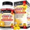 Vitamin D3 5000 IU (125 mcg) Natural Immune Support Supplement, Bone Strength, Healthy Muscle Function, with Olive Oil for Highest Absorption, Gluten Free & Non-GMO, 1 Year Supply, 360 Softgels 11 81nXWxAC6VL 1