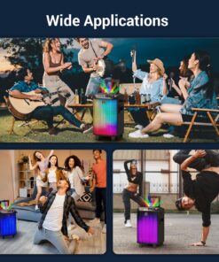 Wireless Karaoke Machine for Adults, TONOR PA System Portable Bluetooth Singing Speaker with Dual Wireless Microphones Microfono, Disco Ball for Home Karaoke, Party, Class and Church K20 Black 41 81nYEqhgpaL